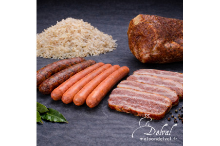 Maison Delval - Choucroute traditionnelle - Panier pour 6 personnes