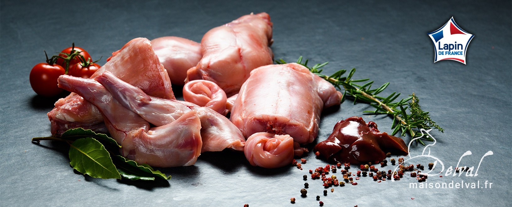 Viande de lapin de qualité - Vente en ligne - Boucherie Maison Delval