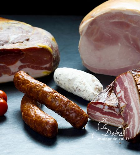 Maison Delval - Boucherie-Charcuterie en ligne - Sélection de charcuteries traditionnelles et de spécialités fumées alsaciennes et vosgiennes