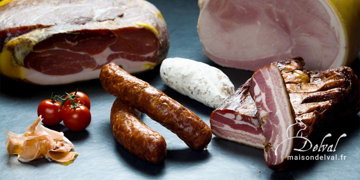 Maison Delval - Boucherie-Charcuterie en ligne - Sélection de charcuteries traditionnelles et de spécialités fumées alsaciennes et vosgiennes