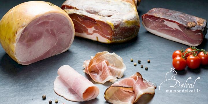 Maison Delval - Boucherie-Charcuterie en ligne - Jambons cuits, crus ou fumés
