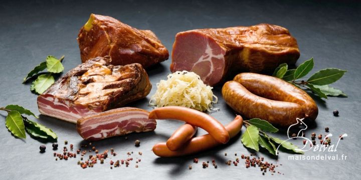 Maison Delval - Boucherie-Charcuterie en ligne - Ingrédients et spécialités fumées pour choucroute