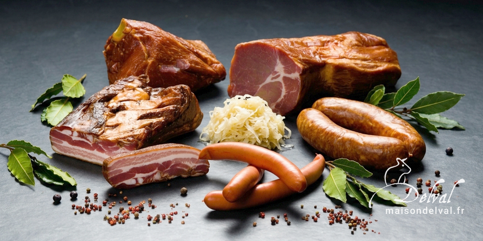 Maison Delval - Boucherie-Charcuterie en ligne - Ingrédients et spécialités fumées pour choucroute