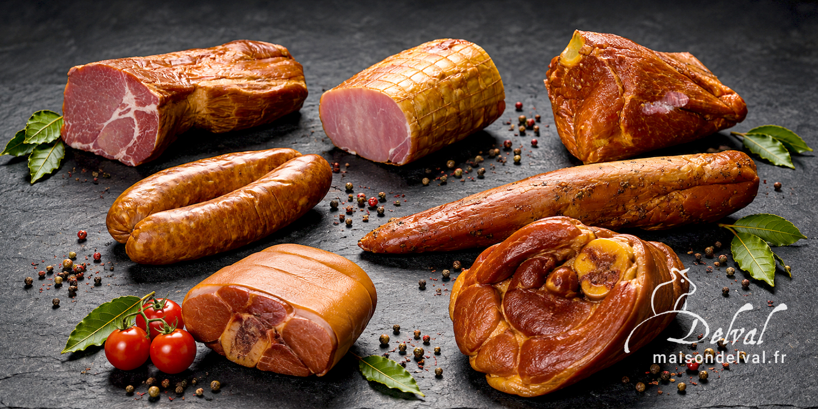 Maison Delval - Boucherie-Charcuterie en ligne - Spécialités fumées d'Alsace et des Vosges