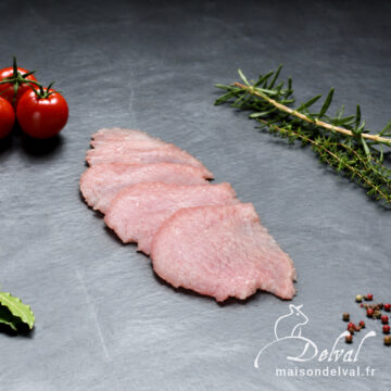 Maison Delval - Grillade de porc tranchée Bleu Blanc Cœur pour Pierrade