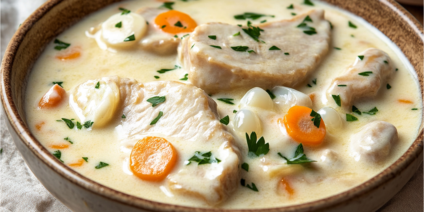 Maison Delval - Recettes - Blanquette de veau à l'ancienne, riz blanc