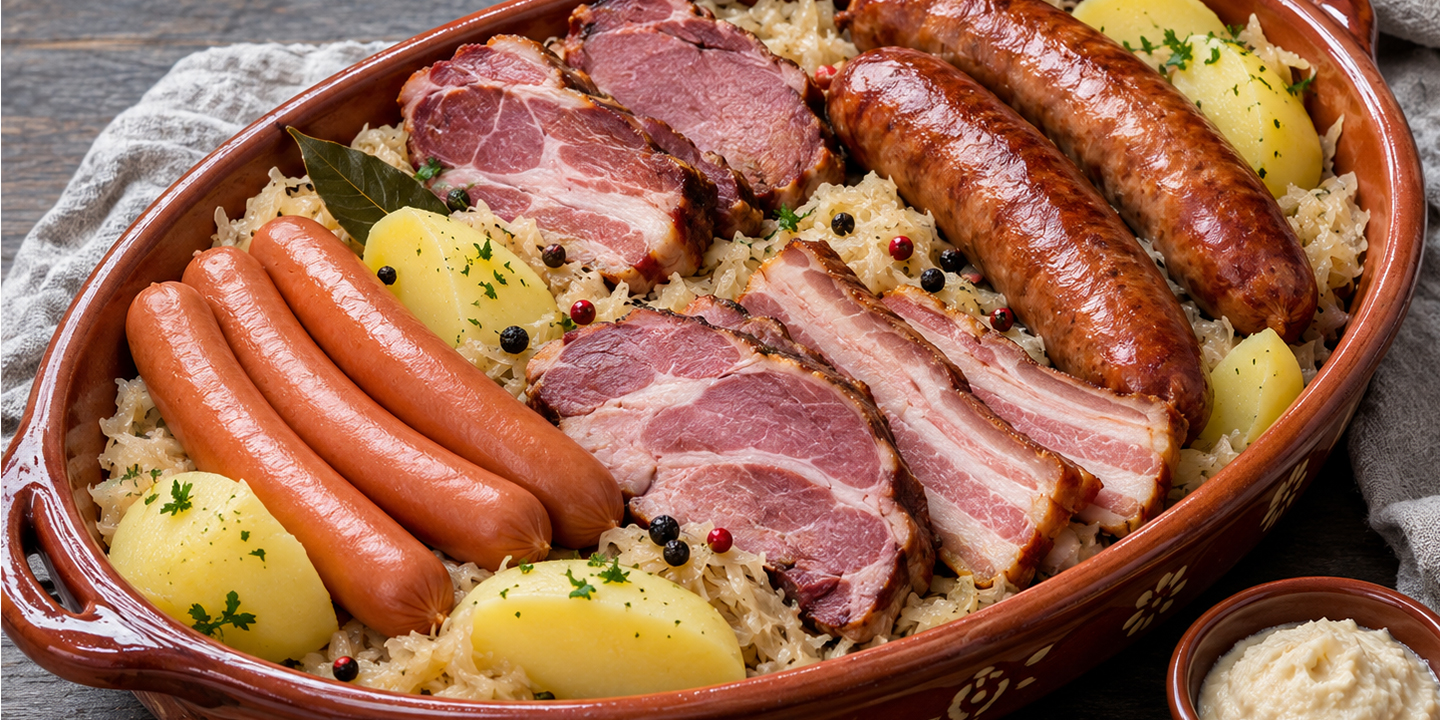 Maison Delval - Recettes - Choucroute royale maison