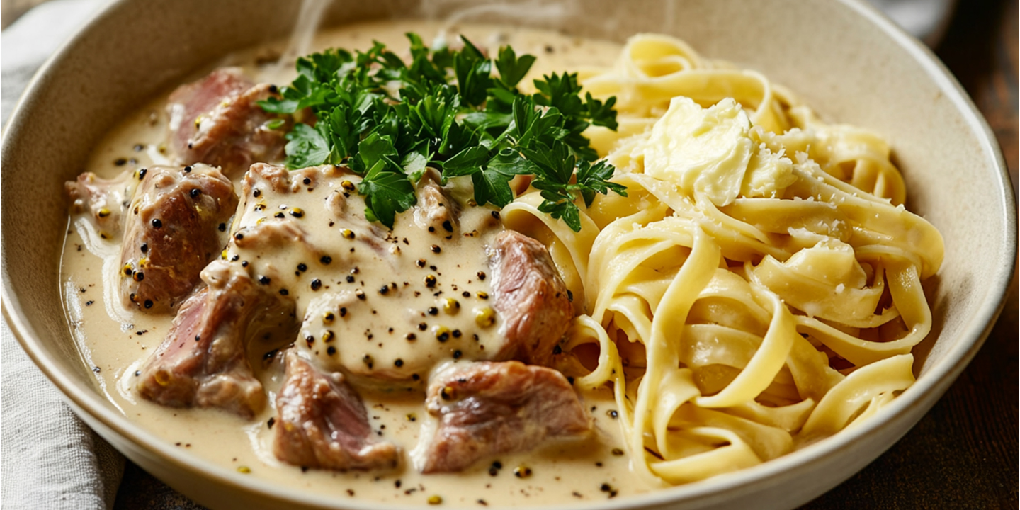 Maison Delval - Recettes - Lapin à la moutarde et crème, tagliatelles fraîches