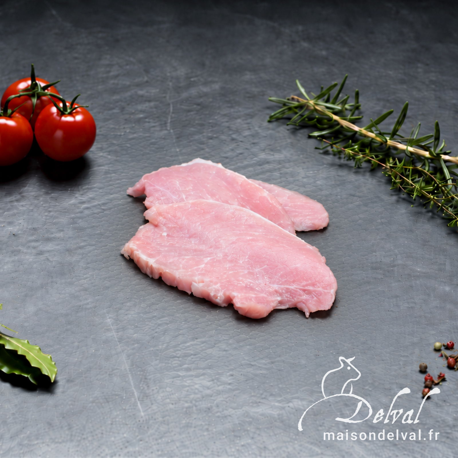 Maison Delval - Viande de veau tranchée pour Pierrade : Noix, Sous-noix