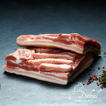 Maison Delval - Poitrine de porc Bleu Blanc Cœur