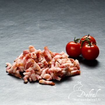 Maison Delval - Lardons frais de porc Bleu Blanc Cœur