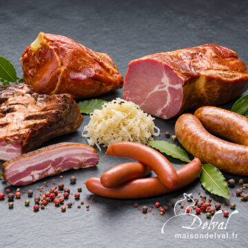 Maison Delval - Choucroute traditionnelle - Panier prêt à cuire pour 4 personnes
