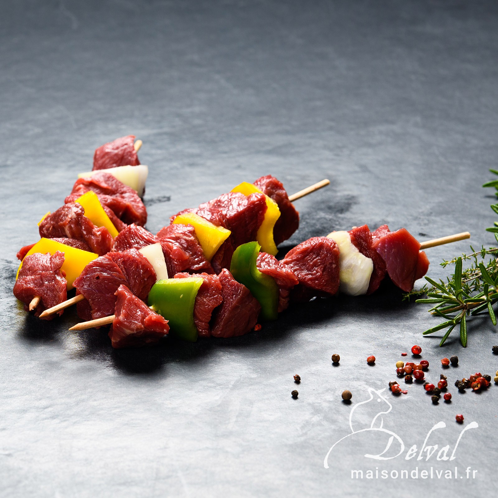 Maison Delval - Brochettes de bœuf épicées Sélection Delval