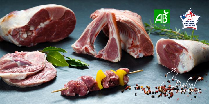 Maison Delval - Boucherie-Charcuterie en ligne - Sélection de viandes d'agneau bio
