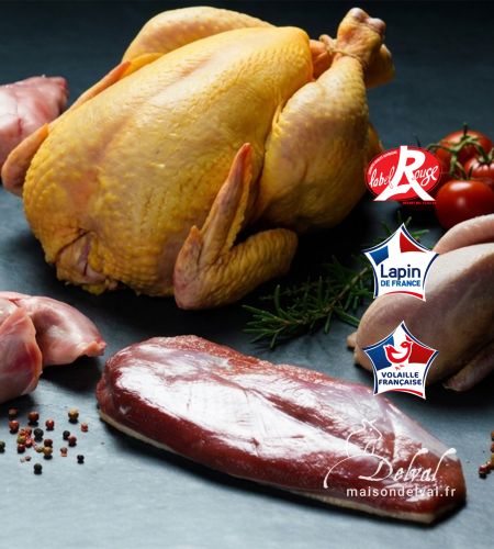 Maison Delval - Boucherie-Charcuterie en ligne - Sélection de volailles et viandes blanches traditionnelles et Label Rouge