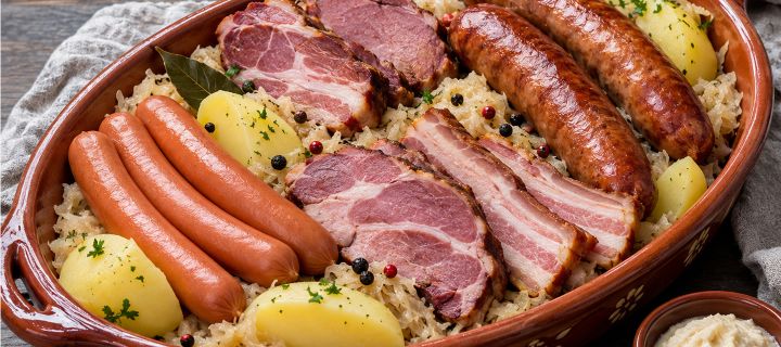 Maison Delval - Recettes - Choucroute royale maison