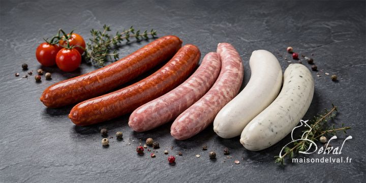 Maison Delval - Boucherie-Charcuterie en ligne - Saucisses à griller