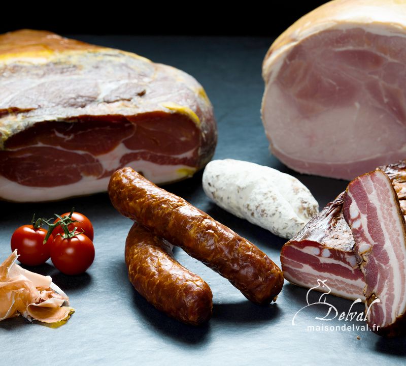 Maison Delval - Boucherie-Charcuterie en ligne - Sélection de charcuteries traditionnelles et de spécialités fumées alsaciennes et vosgiennes
